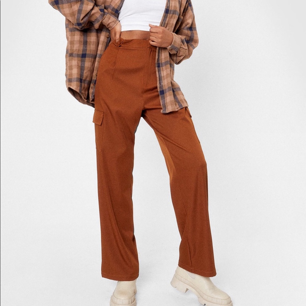 High waste trousers